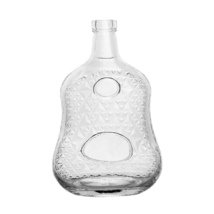 Custom Gourd Shape Ml Wine Glass Bottle With Screw Stopper For