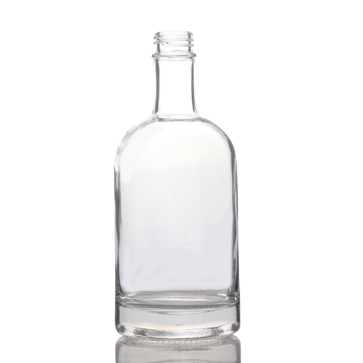 Wholesale Empty Clear Round 750ml Glass Wine Bottle With Screw Cap