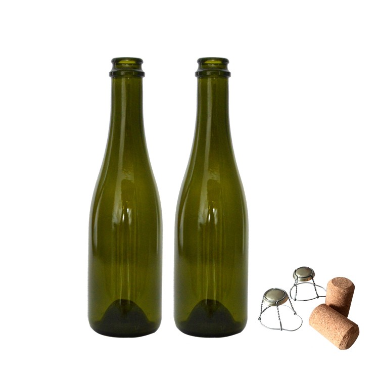 Antique green 375ml empty wine bottles for sale, High Quality Antique