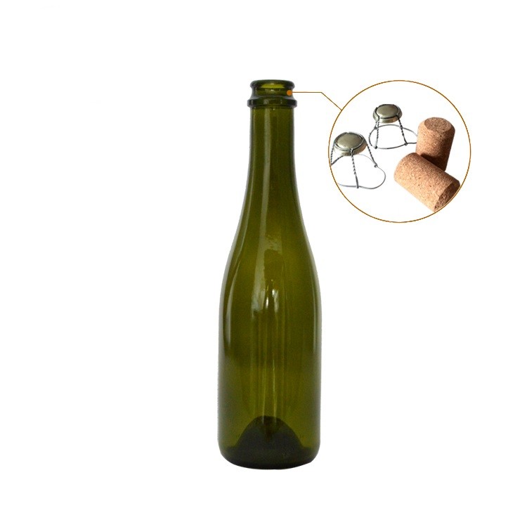 Antique green 375ml empty wine bottles for sale, High Quality Antique