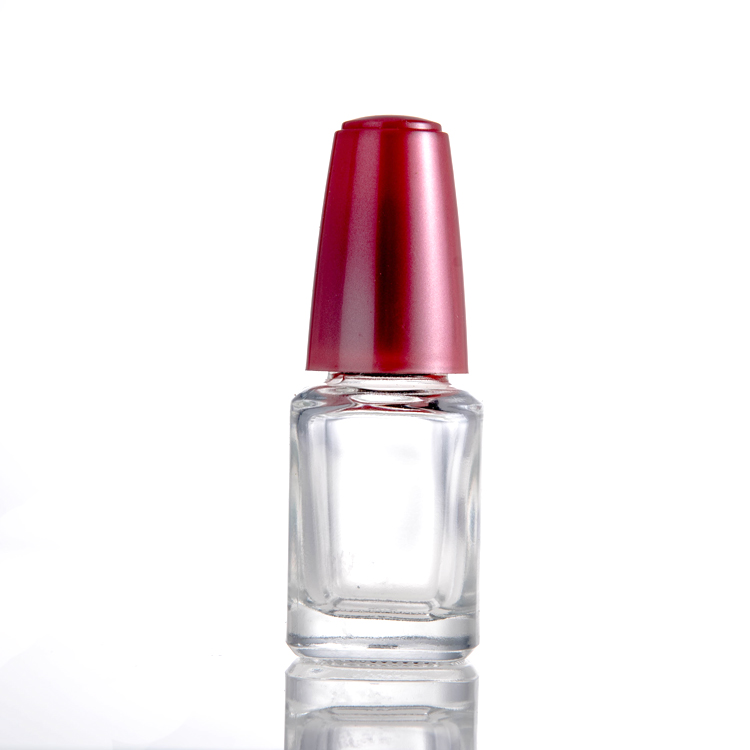 Empty Clear Round Empty Uv Gel Glass Nail Polish Bottles For Women