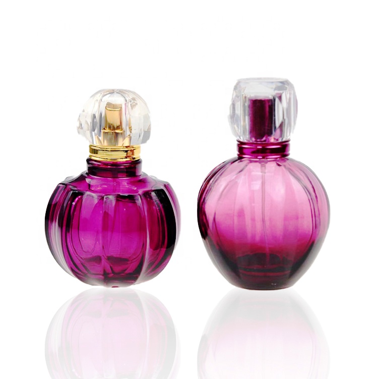 Glamorous 95ml Purple Round Flower Ball Shape Perfume Bottle High