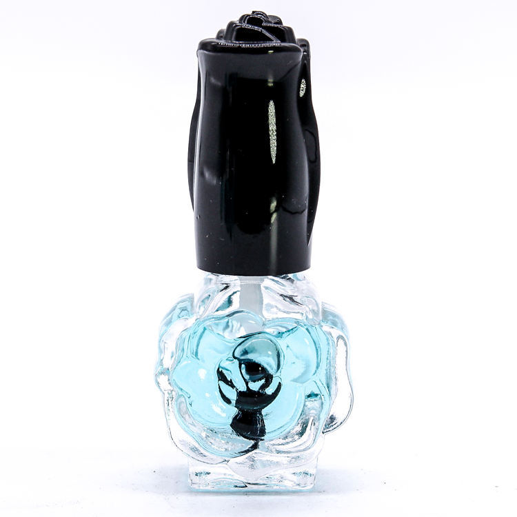 Custom Design Flower Empty Glass Bottle Gel Nail Polish Bottl