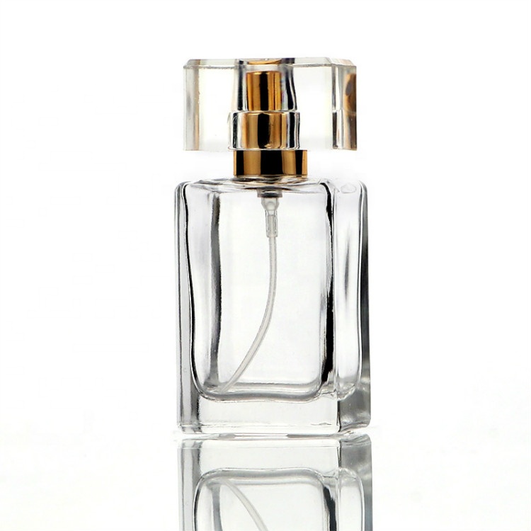 Custom Cheap Empty Transparent Glass Perfume Bottles 35ml High Quality