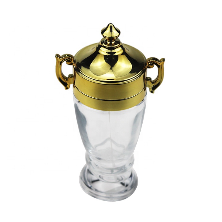 Luxury Unique Shaped Transparent Arabian Perfume Bottle Ml With