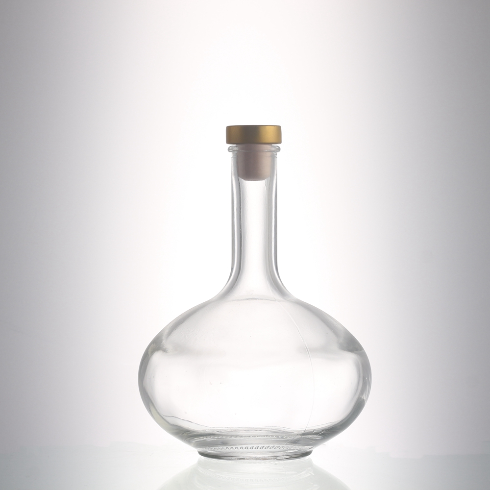Clear Empty Glass Bottles 500 ml Thin Long Neck Glass