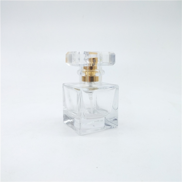 Ml Ml Wholesale Empty Bottle Square Glass Perfume Bottles With Gold