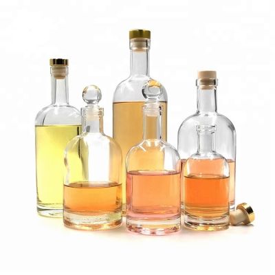 200ml 375ml 700ml wholesale popular glass whiskey bottles
