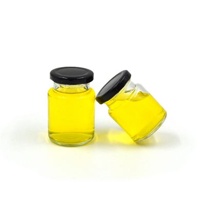 Hermetic 75ml 100ml mini glass jam jars for honey, food storage, wedding favors 