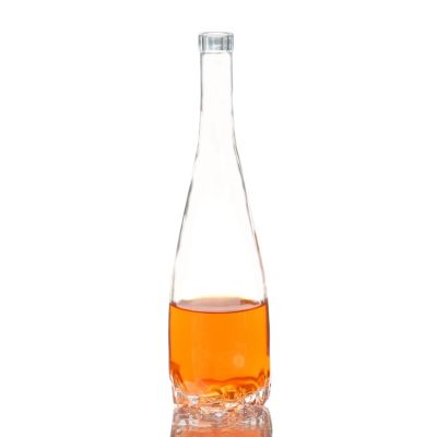 600ml Customised Unique Shape Vodka Whisky Glass Bottle Drinking Liquor bottle 