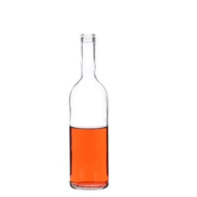 Liquor glass bottle cork 750ml 