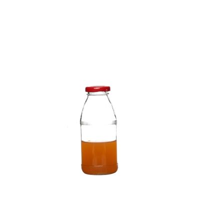 250ml Screw Cap Unbreakable Customizable Clear glass water bottle 