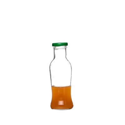 250ml Screw Cap heat-resistant Fancy Customizable Beverage Glass Bottle