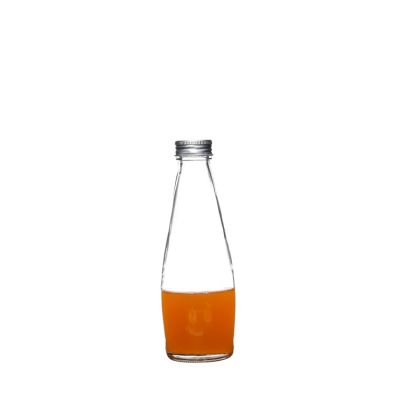 250ml Screw Cap high quality heat-resistant Beverage Glass Bottle 