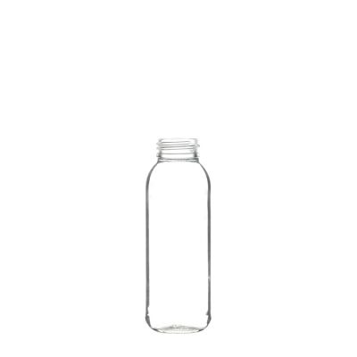 Custom Logo Mixed Size Clear Glass Water Bottle 300ml with Screw Cap
