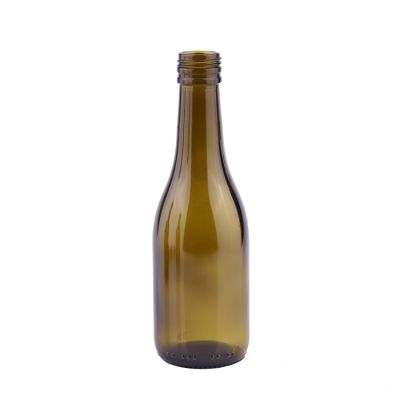 Wine Bordeaux Burgundy Tiny 187ml Glass Wine Bottle With Screw Cap 