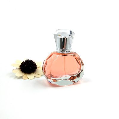 50ml polished luxury empty perfume bottles with acrylic covers or sarin lids 