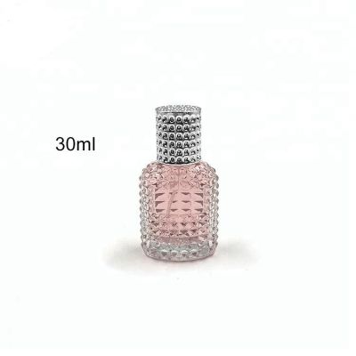 Fancy perfume bottle 30ml airless bottle with metal cap