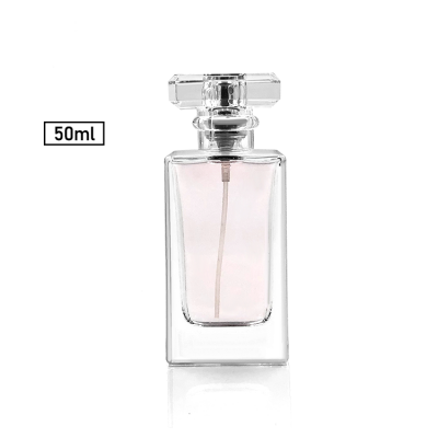 Square decorative crystal perfume bottle 50ml