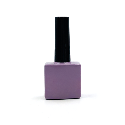 Empty 10ml colour coating square uv gel nails polish bottle with brush cap 