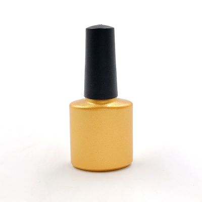 Wholesale 7ml square gel nail polish gold bottles with cheap price 