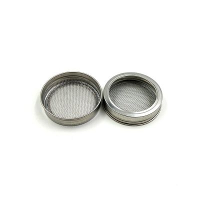 70mm stainless steel wire mesh spouting metal lid for mason jar 