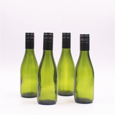 Dark green color burgundy little glass bottle price 