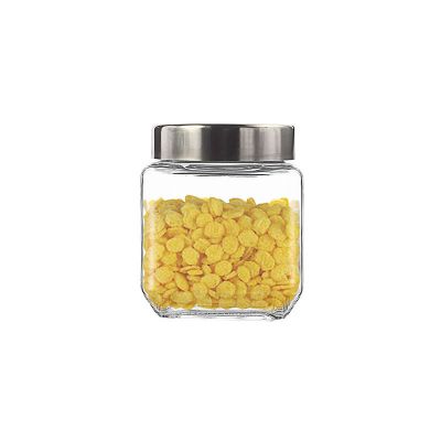 580ml 500ml wide mouth square gift jar glass price with lid 