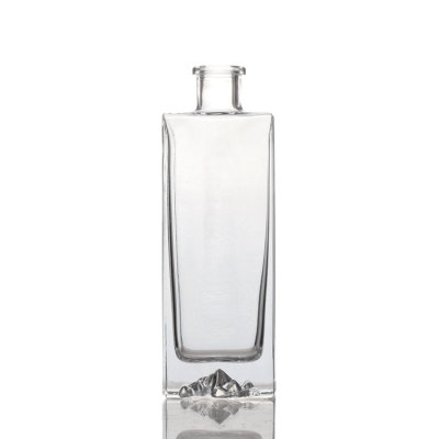 250ml Iceberg Square Shape glass wine bottle 