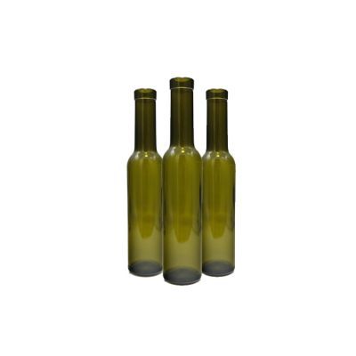 Hot sale premium stocked empty antique green wine glass bottle 200ml 