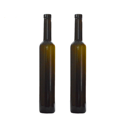 Stocked wholesale premium noble lanky antique green cork top 500ml glass bottle for wine 