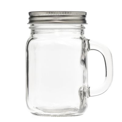 16oz glass mason jars with coffee bean shaker 