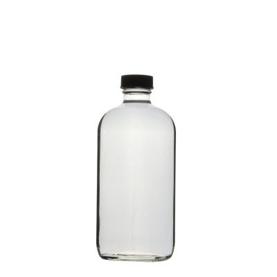 Hotsale 16 oz 500ml 0.5l clear boston crystal stubby round wine juice cold brew coffee glass bottle 
