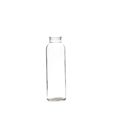 Wholesale 350 ml Round Thin Coconut Beverage Glass Bottle with Cork 