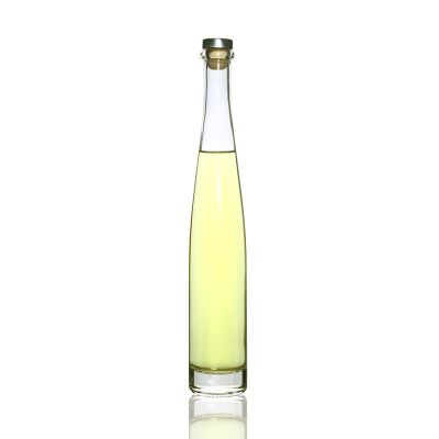 400ml cork top clear empty glass ice cider wine bottle packaging 