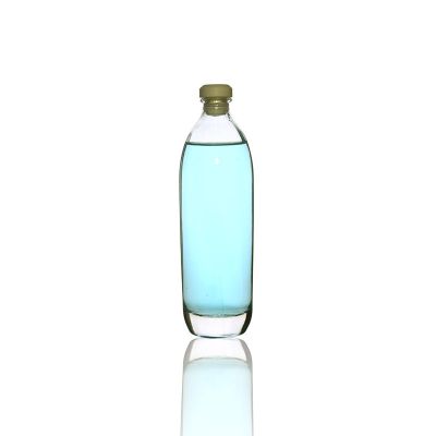 Wholesale clear 350ml round alcohol drink beverage plum wine glass bottle 