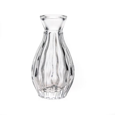 Wholesale 100ml High Transparent Crystal Glass Reed Diffuser Bottles Round Aroma Diffuser Bottle 