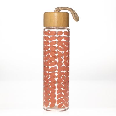 8oz 12oz 16oz 20oz voss style mineral water glass bottle glass sparkling water bottle with screw wooden cap