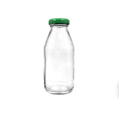 Empty round 270ml pressed beverage juice soy milk bottle