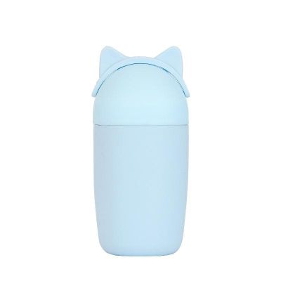 Creative portable 300ml cartoon lovely cat water cup tea juiice beverage bottle use for travel office home glass bottle