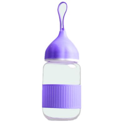 280ml Candy Color Portable Drinking Water Glass Bottle With Silicone Sleeve