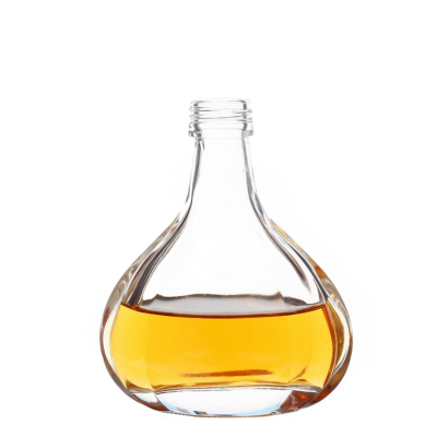 High quality 120ml Small fancy glass whisky bottle glass liquor bottle