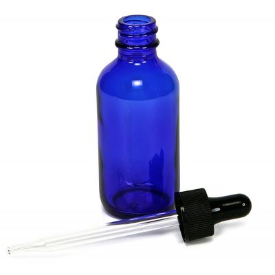 Custom Arabic Cobalt Blue Roll On Crystal Essential Oil Roller Bottle Case Glass
