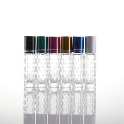 Glass Essential Oil Bottle Roll On Bottle Essential Oil Roller Bottle Case With Stainless Steel Roller Ball