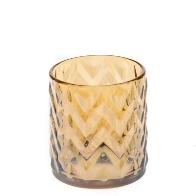 Top Supplier 210ml Round Glass Candle Cup 7oz Jars Engraving Glass Candle Holder for Wedding