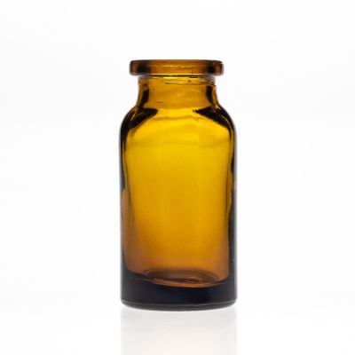 Amber Glass Bottles 10ml Glass Vial Small Medicine Pharmaceutical Amponle Bottle with Rubber Stopper