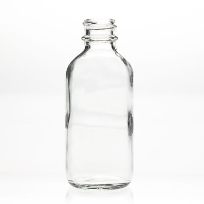 Large Quantity Wholesale 60 ml Empty Medicine Storage Container 2 oz Boston Round Clear Glass Bottles