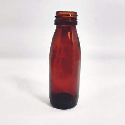Manufacturer 50ml Amber Round Pharmaceutical Glass Bottle for Liquid Medicine