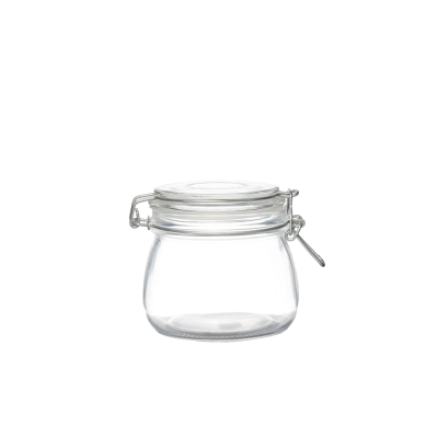 Premium hermetic 500ml airtight kitchen containers food storage glass jars for sale