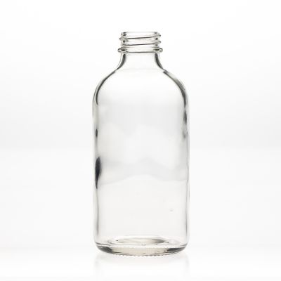 Pharmaceutical 250ml Pill Storage Containers 8oz Empty Clear Boston Round Bottle Wholesale with Bakelite Cap